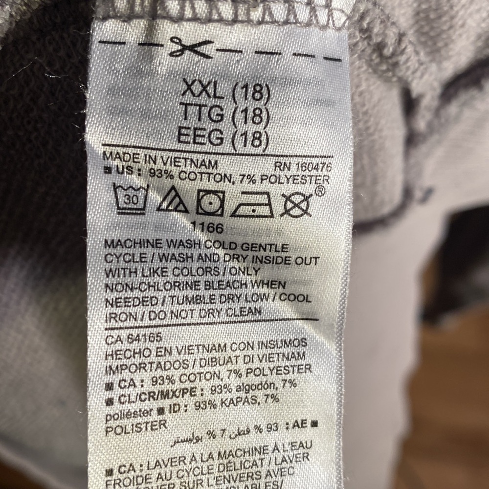 Gray Hooded Sweatshirt. - Picture 5 of 5